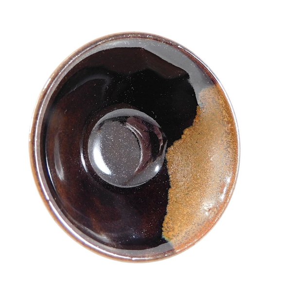 3 Piece Traditional Kanji Sake Wine Set Tokkuri Pitcher 2 Cups Black Stoneware - Picture 8 of 9